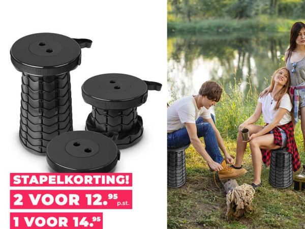 Telescopische Kruk - Supercompact En Makkelijk Mee Te Nemen! ...