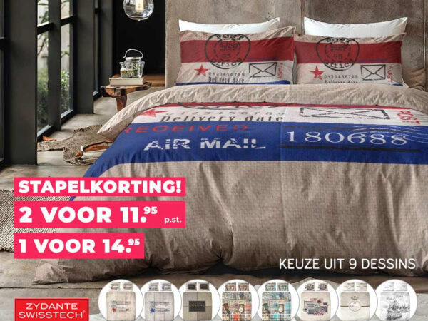 Zydante Swisstech 100% Katoenen Dekbedovertrek - Ideaal Voor Warme Nachten! ...
