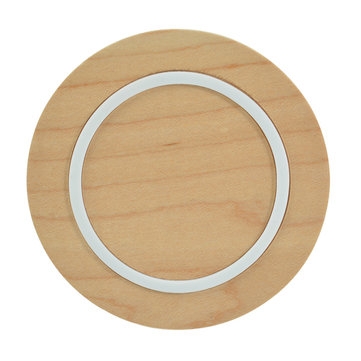 Houten Qi Wireless Charger voor o.a. iPhone en Samsung