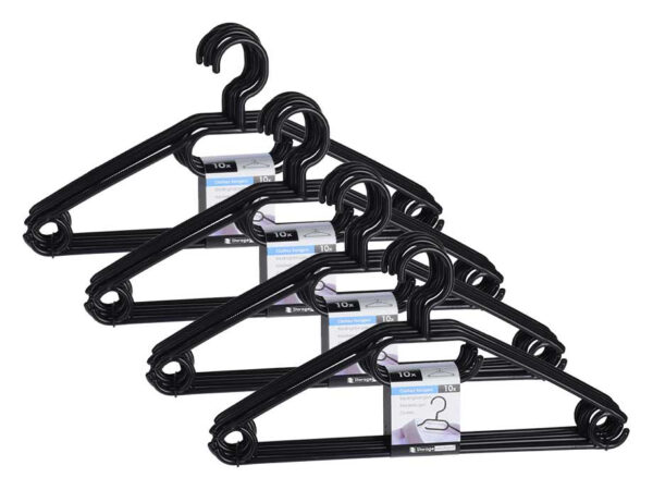 10-Pack Stevige Kleerhangers - Vandaag 10+30 GRATIS! ...