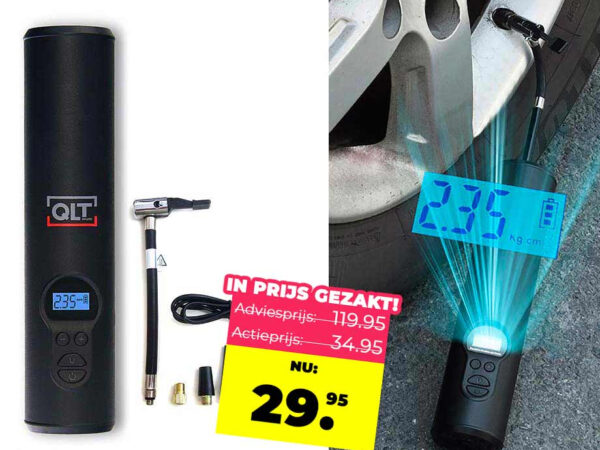 QLT Oplaadbare Luchtcompressor - Voor Auto