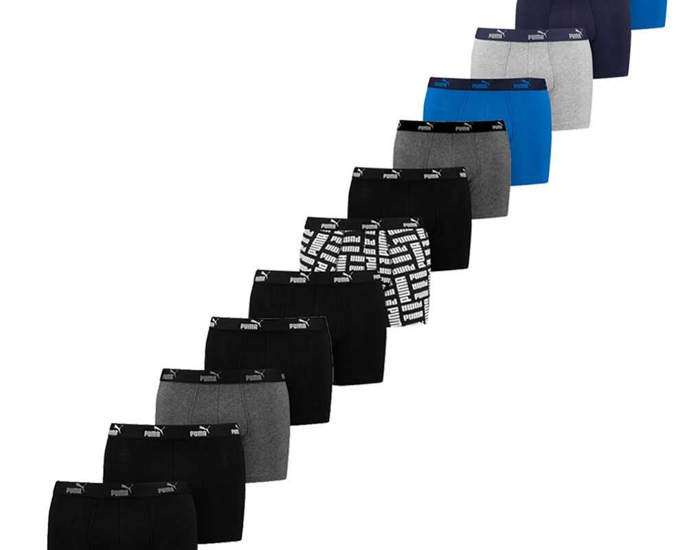 Puma Boxershorts Promo 12-pack Black / Blue Combo