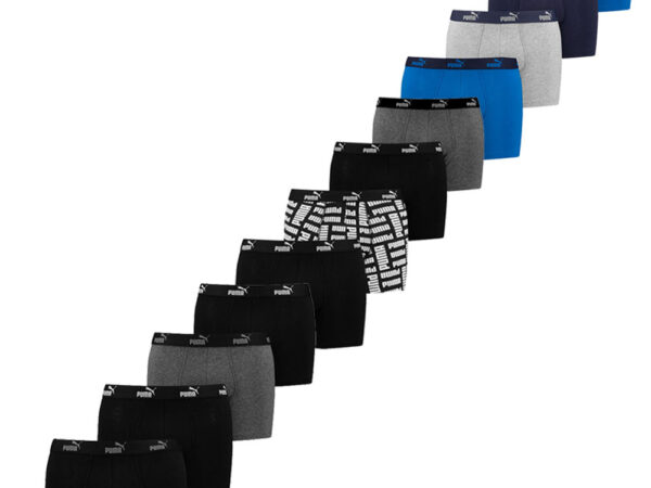 Puma Boxershorts Promo 12-pack Black / Blue Combo