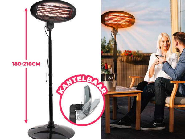 Infrarood Terras- En Balkonverwarming Elektrisch - Met 3 Warmtestanden! ...