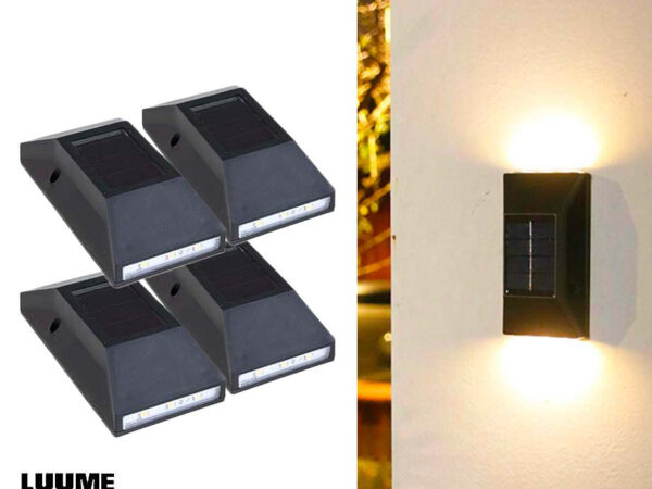 2-Pack Solar Up Down Buitenlampen - Vandaag 2+2 GRATIS! ...