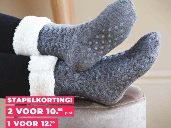Cozy Slipper Socks - Comfortabele Anti-slip Huissokken! ...