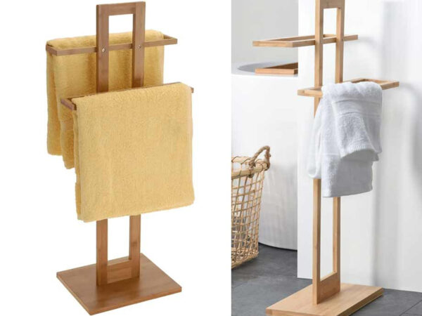 Handdoekrek Bamboe - Elegant Rek Voor In De Badkamer! ...