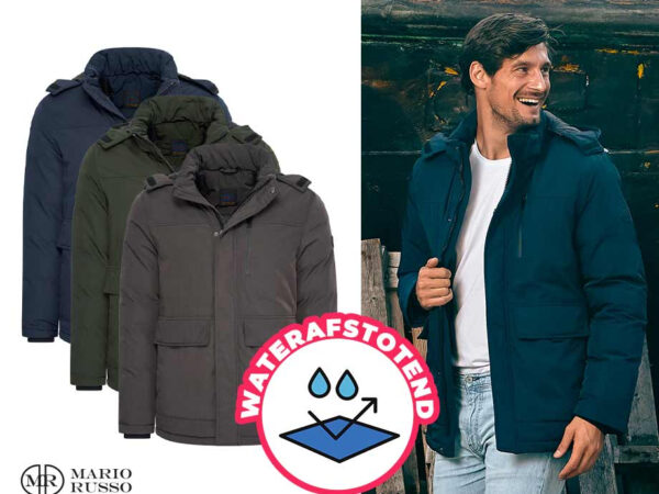 Mario Russo Waterafstotende Parka Arctic - In 3 Kleuren! ...