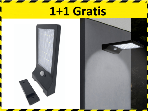 Hofftech solar led wandlamp met sensor 1+1 GRATIS