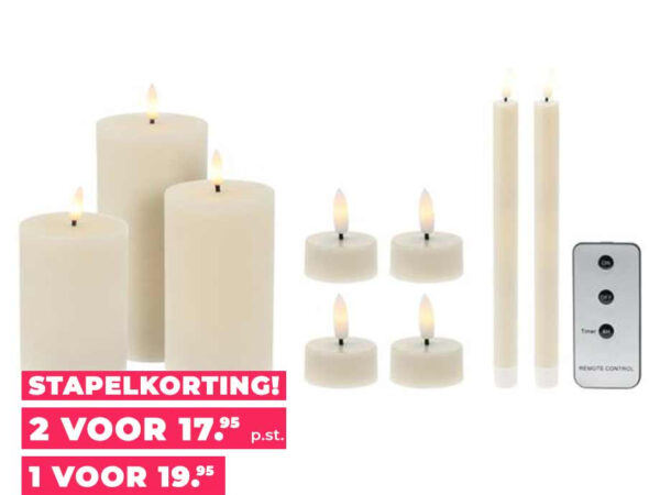 9-Delige Set Van Verschillende LED Kaarsen - Veilig En Sfeervol! ...