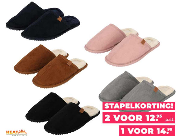 Instapsloffen Voor Dames Of Heren - Met Soepele Maar Stevige Zool! ...