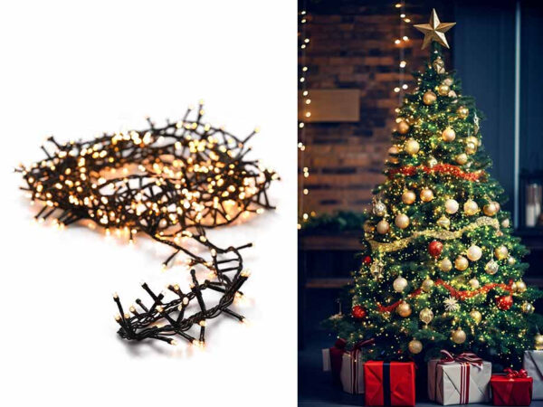 Microcluster Kerstverlichting 20M 1000 LED's Extra Warm Wit - Extra Veel La ...