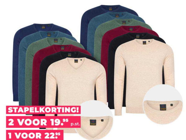 Mario Russo Pullover - Met Ronde Of V-Hals! ...