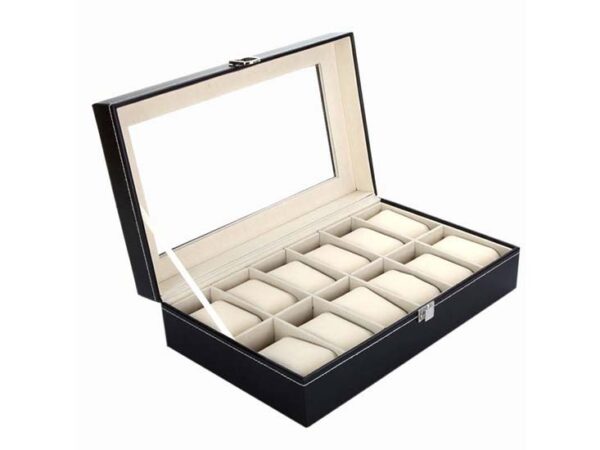 Lowander horlogebox - Voor 12 horloges