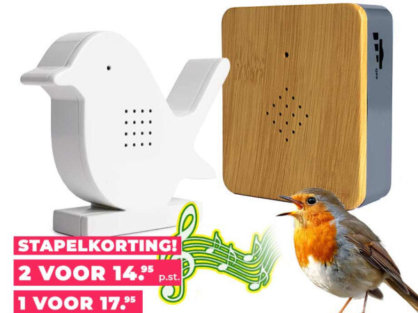 Vogeldoosje Met Sensor - Vrolijke Vogelgeluiden Wanneer Je Langsloopt! ...