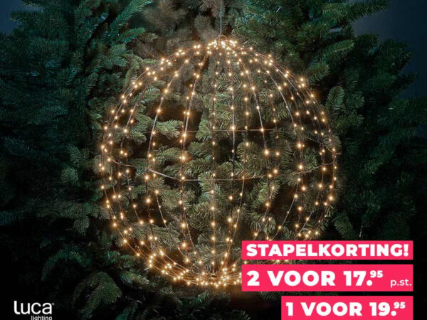 XL LED Lichtbol Voor Binnen En Buiten - Met Timerfunctie! ...