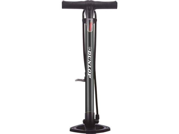 Dunlop Fietspomp - Presta/ Dunlop/ Schrader - met 2 Adaptoren - Staande Pomp - 62