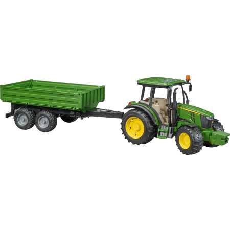 John Deere 5115M met aanhanger