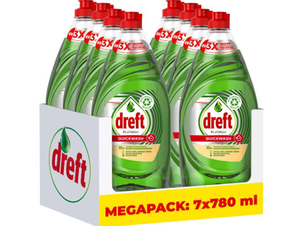 8x780 ml Dreft Platinum Quickwash Afwasmiddel Original - Krachtig En Effici ...