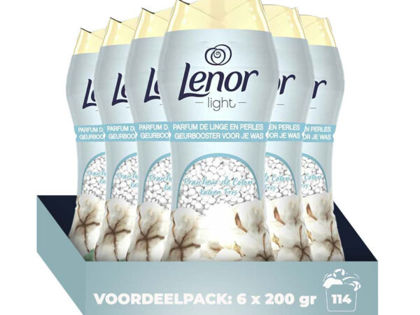 6x200 gr Lenor Geurbooster Katoenfris - Goed Voor 114 Wasbeurten! ...