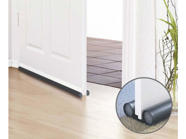 Dubbele tochtstoppers - 8 stuks - 95 cm - Grijs