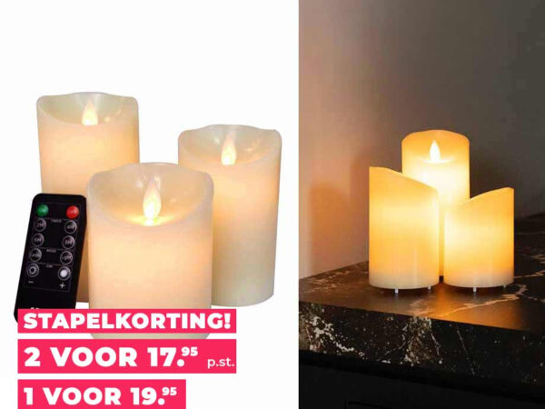 SEVVA® Oplaadbare LED Kaarsen - Voordelig En Geen Gedoe Met Batterijen! ...