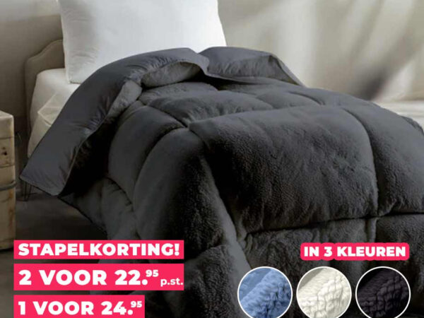 Teddy Eazy Dekbed 140 x 200 cm - Dekbed Zonder Dekbedovertrek En Zachte Ted ...
