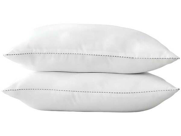 FEDEC Zachte kussens - 60x70 cm - Wit - 2 Stuks