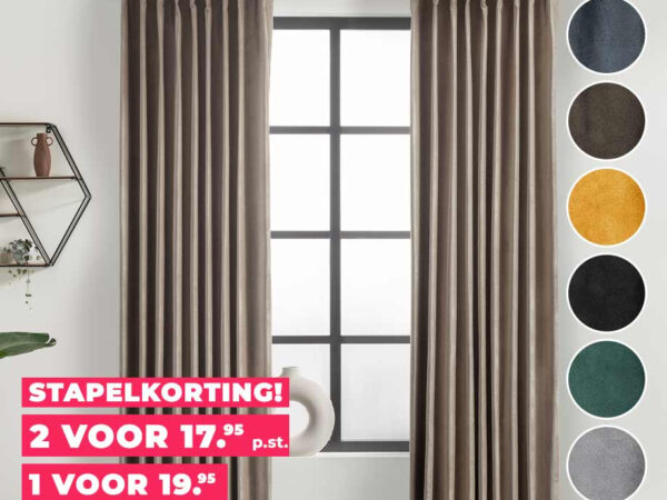 Luxe Velvet Gordijn - Verduisterend En Isolerend! ...