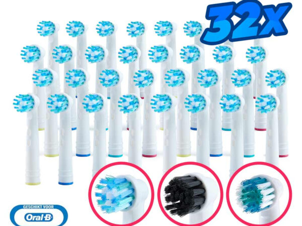 32-Pack Opzetborstels Geschikt Voor Oral-B - Keuze Uit 3 Varianten! ...