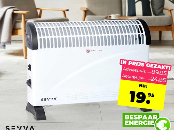 SEVVA® Convector Kachel 2000W - Zuinig En Zonder Gas Lokaal Verwarmen! ...