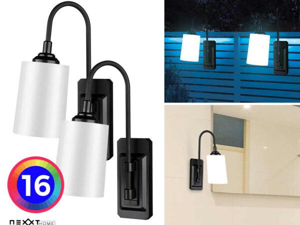 Draadloze Muurlamp Met RGB Kleuren En Warm Wit - Vandaag 1+1 GRATIS! ...
