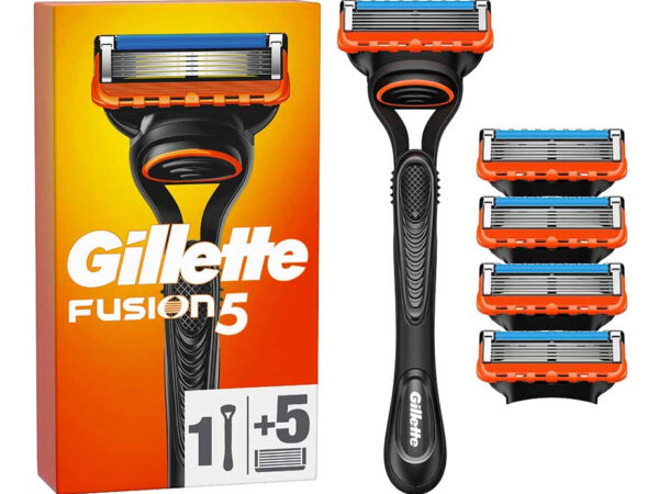 5x Gillette Fusion5 Scheermesjes En Houder - 5 Maanden Voordelig Scheren! ...