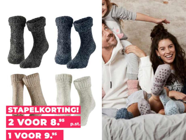 Heat Essentials Wollen Antislip Huissokken - Voor Dames En Heren! ...