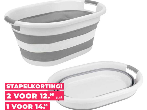 Opvouwbare Wasmand 39 L - Ruimtebesparend Ontwerp! ...