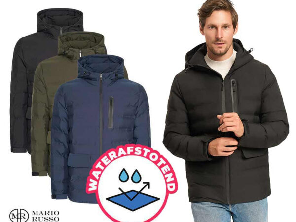 Mario Russo Gevoerde Winterjas - Waterafstotend En Winddicht! ...