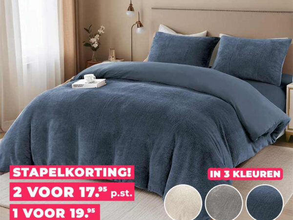 SEVVA® Teddy Fluffy Dekbedovertrek - De Allerlaatste Stuks! ...