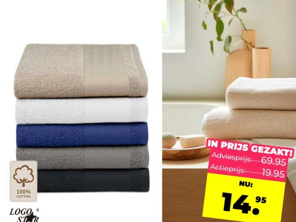 5-Pack Zware Kwaliteit 100% Katoenen Handdoeken - Verkrijgbaar In 5 Kleuren ...