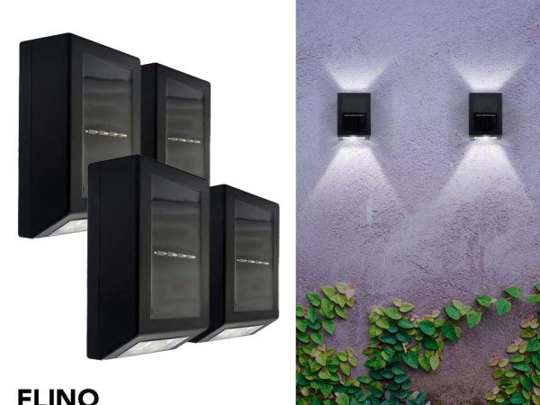 FlinQ Up Down Solar Buitenlampen - Vandaag 2+2 GRATIS!! ...