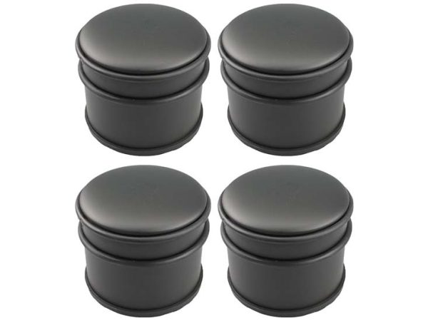 4x GS Deurstopper Zwart - Voor Binnen en Buiten