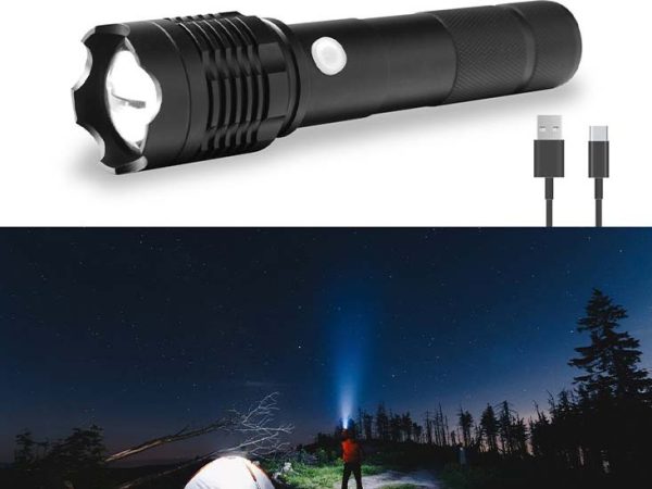 FlinQ Oplaadbare LED Zaklamp - Militaire Zaklamp - Tot 1200 meter Zicht